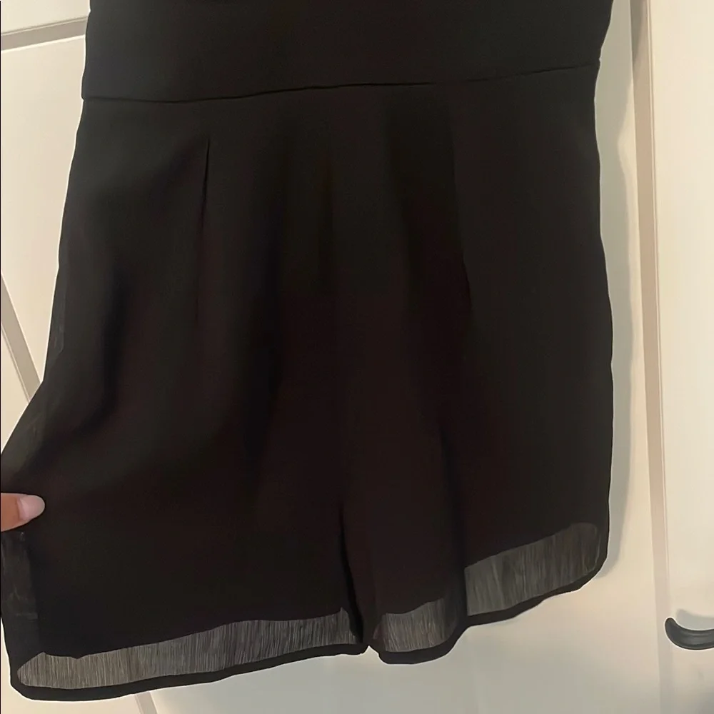 Charlotte Russe Black Romper with Lace Detail - Picture 4 of 5